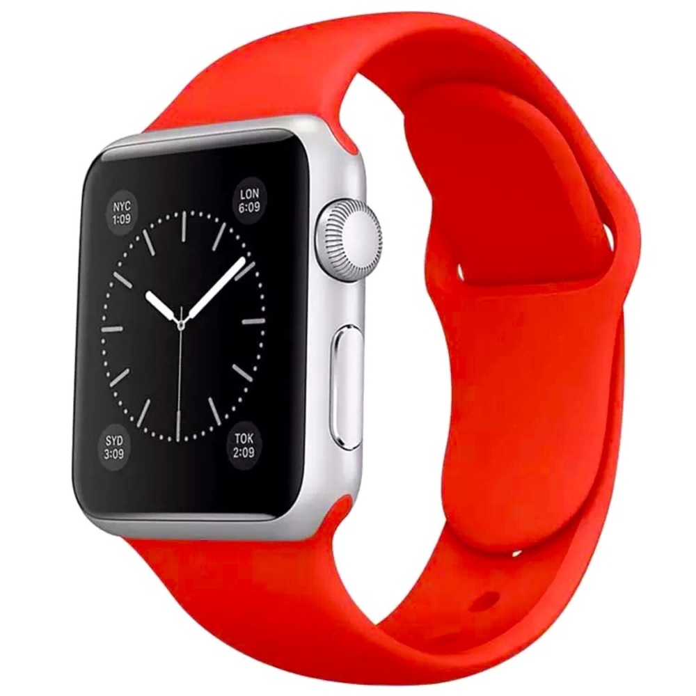 Red Silicone For Apple Watch Band replacement #14